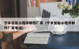 灵宝宁乡智能小程序制作厂家（宁乡智能小程序制作厂家电话）